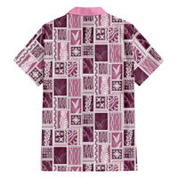 Vintage Aloha Block Quilt Family Matching Mermaid Dress and Hawaiian Shirt Pink Inspired Lei Motifs LT9 - Polynesian Pride