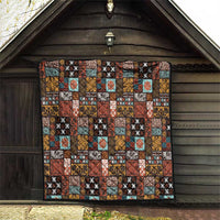 Vintage Hawaiian Quilting Patterns Quilt Brown Style Tribal Fabric Patchwork - Polynesian Pride