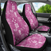 Vintage Hawaiian Quilting Patterns Car Seat Cover Pink Style Tribal Fabric Patchwork - Polynesian Pride