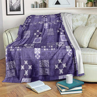 Vintage Hawaiian Quilting Patterns Blanket Purple Style Tribal Fabric Patchwork - Polynesian Pride