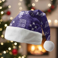 Vintage Hawaiian Quilting Patterns Christmas Santa Hat Purple Style Tribal Fabric Patchwork - Polynesian Pride
