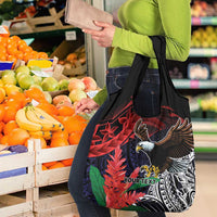 American Samoa Bald Eagle Personalized Grocery Bag Samoa Muamua Le Atua