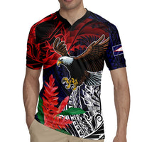 American Samoa Bald Eagle Personalized Rugby Jersey Samoa Muamua Le Atua