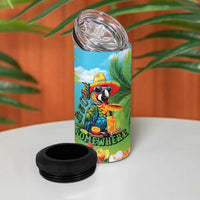 Always 5 O'clock 4 in 1 Can Cooler Tumbler Hawaiian Tropical Parrot LT9 - Polynesian Pride