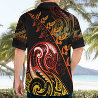New Zealand Hawaiian Shirt Aotearoa Hei-Tiki Maori Fern Tattoo Arty LT9 - Polynesian Pride