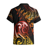 New Zealand Hawaiian Shirt Aotearoa Manaia Maori Fern Tattoo Arty LT9 - Polynesian Pride