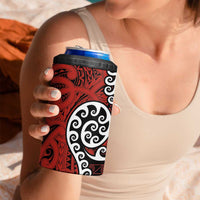 Honour The Treaty New Zealand 4 in 1 Can Cooler Tumbler Toitu Te Tiriti Ake!Ake!Ake! LT9 - Polynesian Pride