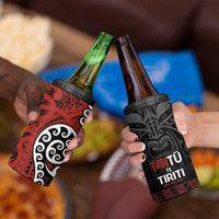 Honour The Treaty New Zealand 4 in 1 Can Cooler Tumbler Toitu Te Tiriti Ake!Ake!Ake! LT9 - Polynesian Pride