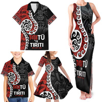 Honour The Treaty New Zealand Family Matching Tank Maxi Dress and Hawaiian Shirt Toitu Te Tiriti Ake!Ake!Ake! LT9 - Polynesian Pride