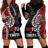 Honour The Treaty New Zealand Hoodie Dress Toitu Te Tiriti Ake!Ake!Ake! LT9 - Polynesian Pride