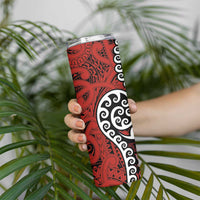 Honour The Treaty New Zealand Skinny Tumbler Toitu Te Tiriti Ake!Ake!Ake! LT9 - Polynesian Pride
