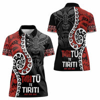 Honour The Treaty New Zealand Women Polo Shirt Toitu Te Tiriti Ake!Ake!Ake! LT9 - Polynesian Pride