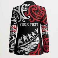 Honour The Treaty New Zealand Personalised Blazer Toitu Te Tiriti Half Fern Haka Dance LT9 - Polynesian Pride