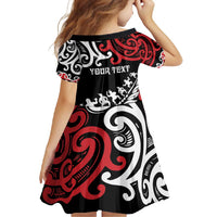 Honour The Treaty New Zealand Personalised Family Matching Mermaid Dress and Hawaiian Shirt Toitu Te Tiriti Half Fern with Haka dance LT9 - Polynesian Pride