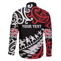 Honour The Treaty New Zealand Personalised Family Matching Off The Shoulder Long Sleeve Dress and Hawaiian Shirt Toitu Te Tiriti Half Fern with Haka dance LT9 - Polynesian Pride