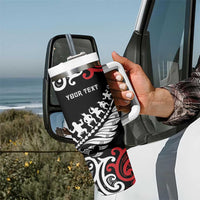 Honour The Treaty New Zealand Personalised Tumbler With Handle Toitu Te Tiriti Half Fern with Haka dance LT9 - Polynesian Pride