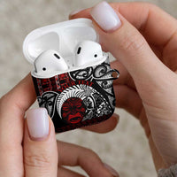 Honour The Treaty New Zealand Personalised AirPods Case Toitu Te Tiriti Indigenous Maori Face LT9 - Polynesian Pride