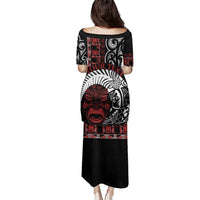 Honour The Treaty New Zealand Personalised Family Matching Puletasi and Hawaiian Shirt Toitu Te Tiriti Indigenous Maori Face LT9 - Polynesian Pride