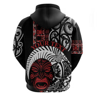 Honour The Treaty New Zealand Personalised Hoodie Toitu Te Tiriti Indigenous Maori Face LT9 - Polynesian Pride