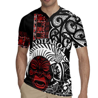 Honour The Treaty New Zealand Personalised Rugby Jersey Toitu Te Tiriti Indigenous Maori Face LT9 - Polynesian Pride