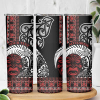 Honour The Treaty New Zealand Personalised Skinny Tumbler Toitu Te Tiriti Indigenous Maori Face LT9 - Polynesian Pride