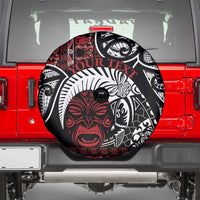 Honour The Treaty New Zealand Personalised Spare Tire Cover Toitu Te Tiriti Indigenous Maori Face LT9 - Polynesian Pride