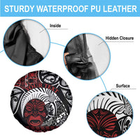 Honour The Treaty New Zealand Personalised Spare Tire Cover Toitu Te Tiriti Indigenous Maori Face LT9 - Polynesian Pride