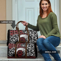Honour The Treaty New Zealand Personalised Travel Bag Toitu Te Tiriti Indigenous Maori Face LT9 - Polynesian Pride