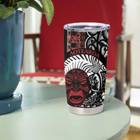 Honour The Treaty New Zealand Personalised Tumbler Cup Toitu Te Tiriti Indigenous Maori Face LT9 - Polynesian Pride
