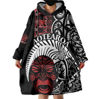 Honour The Treaty New Zealand Personalised Wearable Blanket Hoodie Toitu Te Tiriti Indigenous Maori Face LT9 - Polynesian Pride