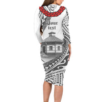 Samoa Mau Movement House Personalised Family Matching Long Sleeve Bodycon Dress and Hawaiian Shirt Fa'a Samoa The Samoan Way LT9 - Polynesian Pride