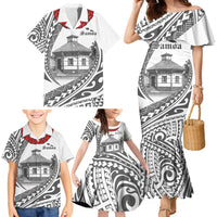 Samoa Mau Movement House Personalised Family Matching Mermaid Dress and Hawaiian Shirt Fa'a Samoa The Samoan Way LT9 - Polynesian Pride