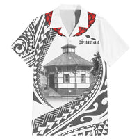 Samoa Mau Movement House Personalised Family Matching Mermaid Dress and Hawaiian Shirt Fa'a Samoa The Samoan Way LT9 Dad's Shirt - Short Sleeve White - Polynesian Pride