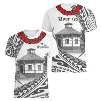 Samoa Mau Movement House Personalised Women V-Neck T-Shirt Fa'a Samoa The Samoan Way