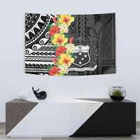 Samoa Tribal Hibiscus Flowers Tapestry LT9 - Polynesian Pride