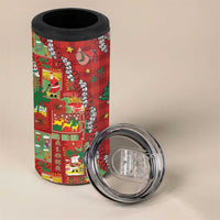 Mele Kalikimaka Pakalana Pikake Lei 4 in 1 Can Cooler Tumbler Hawaiian Rodeo Paniolo Omaomao Palaka LT9 - Polynesian Pride
