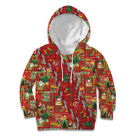 Mele Kalikimaka Pakalana Pikake Lei Kid Hoodie Hawaiian Rodeo Paniolo Omaomao Palaka LT9 Hoodie Green - Polynesian Pride