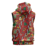 Mele Kalikimaka Pakalana Pikake Lei Sleeveless Hoodie Hawaiian Rodeo Paniolo Omaomao Palaka LT9 - Polynesian Pride