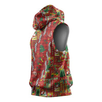 Mele Kalikimaka Pakalana Pikake Lei Sleeveless Hoodie Hawaiian Rodeo Paniolo Omaomao Palaka LT9 - Polynesian Pride