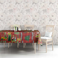 Mele Kalikimaka Pakalana Pikake Lei Tablecloth Hawaiian Rodeo Paniolo Omaomao Palaka LT9 - Polynesian Pride