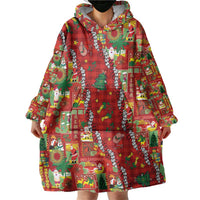 Mele Kalikimaka Pakalana Pikake Lei Wearable Blanket Hoodie Hawaiian Rodeo Paniolo Omaomao Palaka LT9 - Polynesian Pride