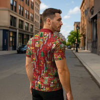 Mele Kalikimaka Pakalana Pikake Lei Zipper Polo Shirt Hawaiian Rodeo Paniolo Omaomao Palaka LT9 - Polynesian Pride