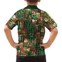 Mele Kalikimaka Pakalana Pikake Lei Family Matching Tank Maxi Dress and Hawaiian Shirt Hawaiian Rodeo Paniolo Ulaula Palaka LT9 - Polynesian Pride