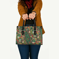 Mele Kalikimaka Pakalana Pikake Lei Leather Bag Hawaiian Rodeo Paniolo Ulaula Palaka - Polynesian Pride