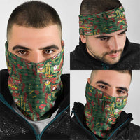 Mele Kalikimaka Pakalana Pikake Lei Neck Gaiter Hawaiian Rodeo Paniolo Ulaula Palaka - Polynesian Pride