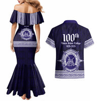 Tonga Queen Salote College 100 years Couples Matching Mermaid Dress and Hawaiian Shirt QSC 1926-2026 Tongan Pattern LT9 - Polynesian Pride