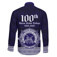 Tonga Queen Salote College 100 years Family Matching Puletasi and Hawaiian Shirt QSC 1926-2026 Tongan Pattern LT9 - Polynesian Pride