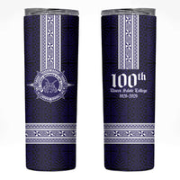 Tonga Queen Salote College 100 years Skinny Tumbler QSC 1926-2026 Tongan Pattern