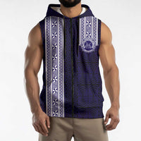 Tonga Queen Salote College 100 years Sleeveless Zip Hoodie QSC 1926-2026 Tongan Pattern