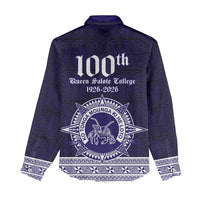 Tonga Queen Salote College 100 years Women Casual Shirt QSC 1926-2026 Tongan Pattern